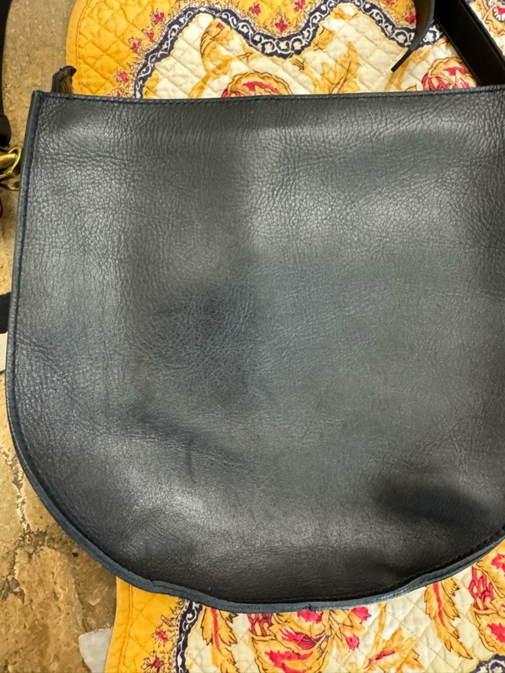 Madewell Black Leather Crossbody Hobo